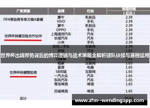 世界杯出线形势背后的博弈逻辑与战术策略全解析球队抉择与赛程运用