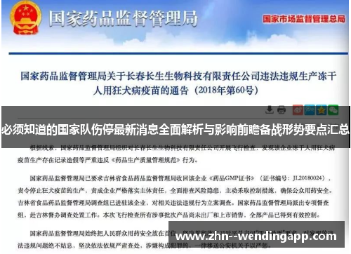 必须知道的国家队伤停最新消息全面解析与影响前瞻备战形势要点汇总
